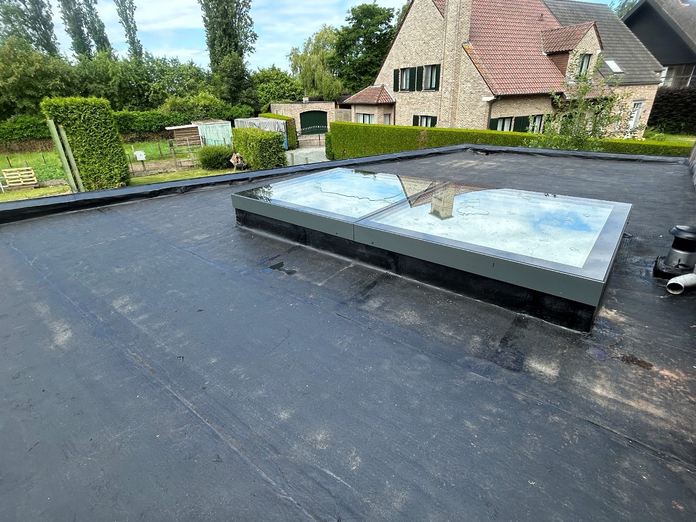 Plat dak renovatie met Derbigum SPFR (4mm)